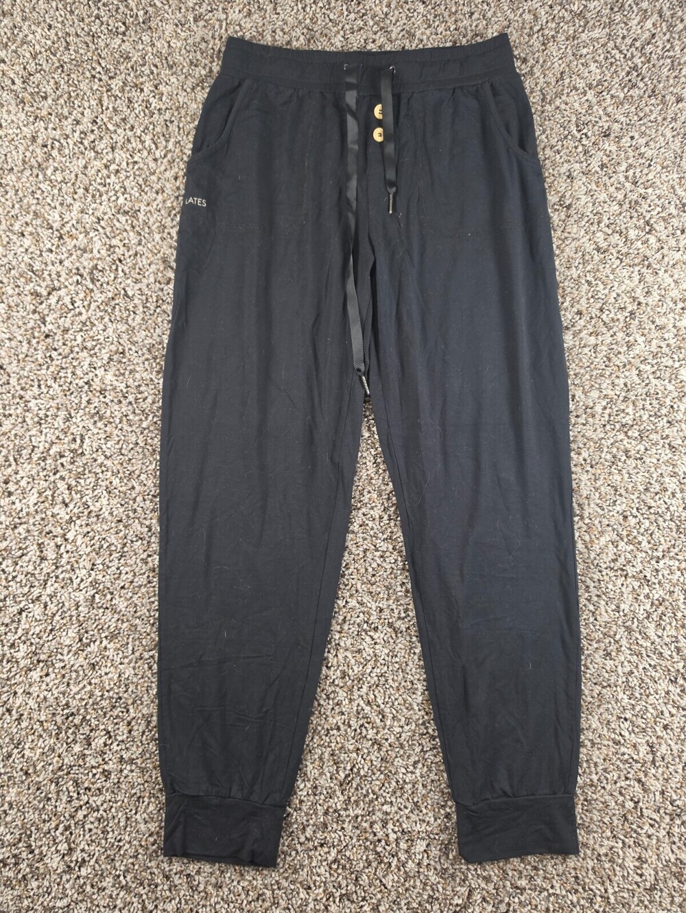 Lates black women's Sz M pull-on jogger lounge pants Modal